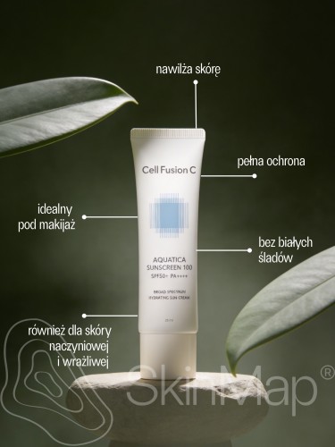 Aquatica Sunscreen 100 SPF 50+PA+++ krem z wysoką ochroną 35ml korzyści.jpg