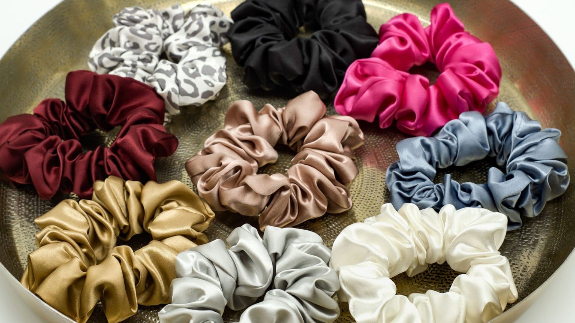 gumki do włosów jedwabne